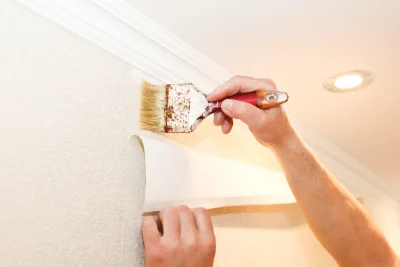 Pose de papier peint à Thodure — revêtements muraux et toiles de verre